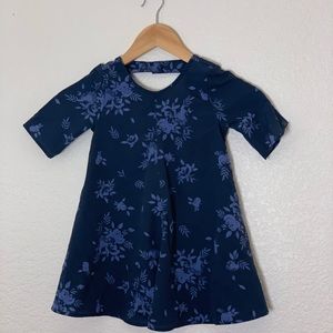 Old Navy | Blue floral cutout back dress size 4T